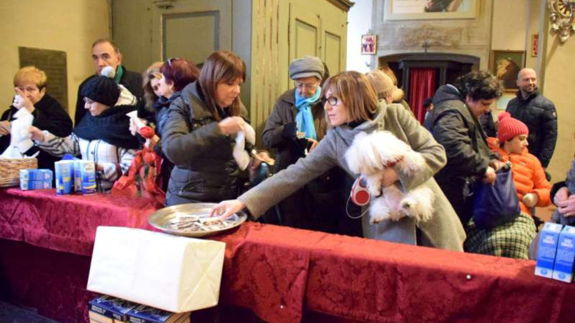 Animali in chiesa a San Dalmazio, è la benedizione di Sant'Antonio abate