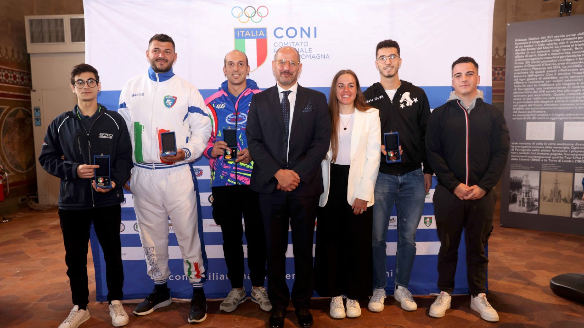 Il Coni ha premiato le sue eccellenze: tra i medagliati ben dieci atleti piacentini