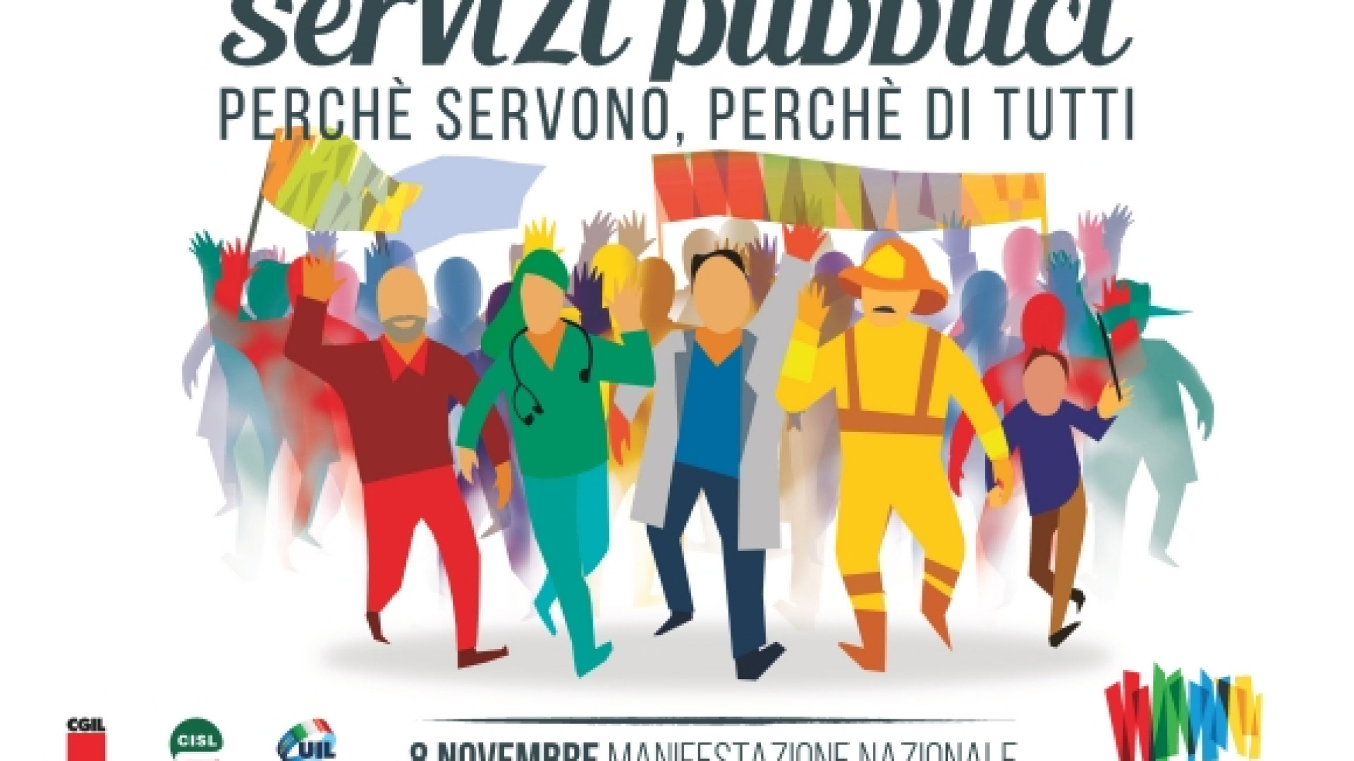 Lavoratori pubblici pronti per la manifestazione dell'8 novembre